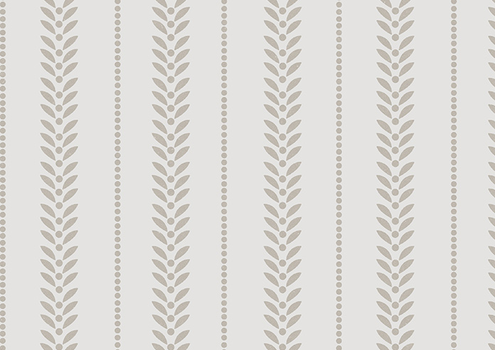 Laurel Stripe, Taupe - Motorised Roman Blind - Image 7
